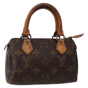 LOUIS VUITTON Monogram Mini Speedy Hand Bag M41534 LV Auth 143932